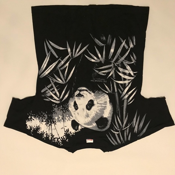 Vtg Panda T shirt Double sided single stitched - Picture 2 of 8